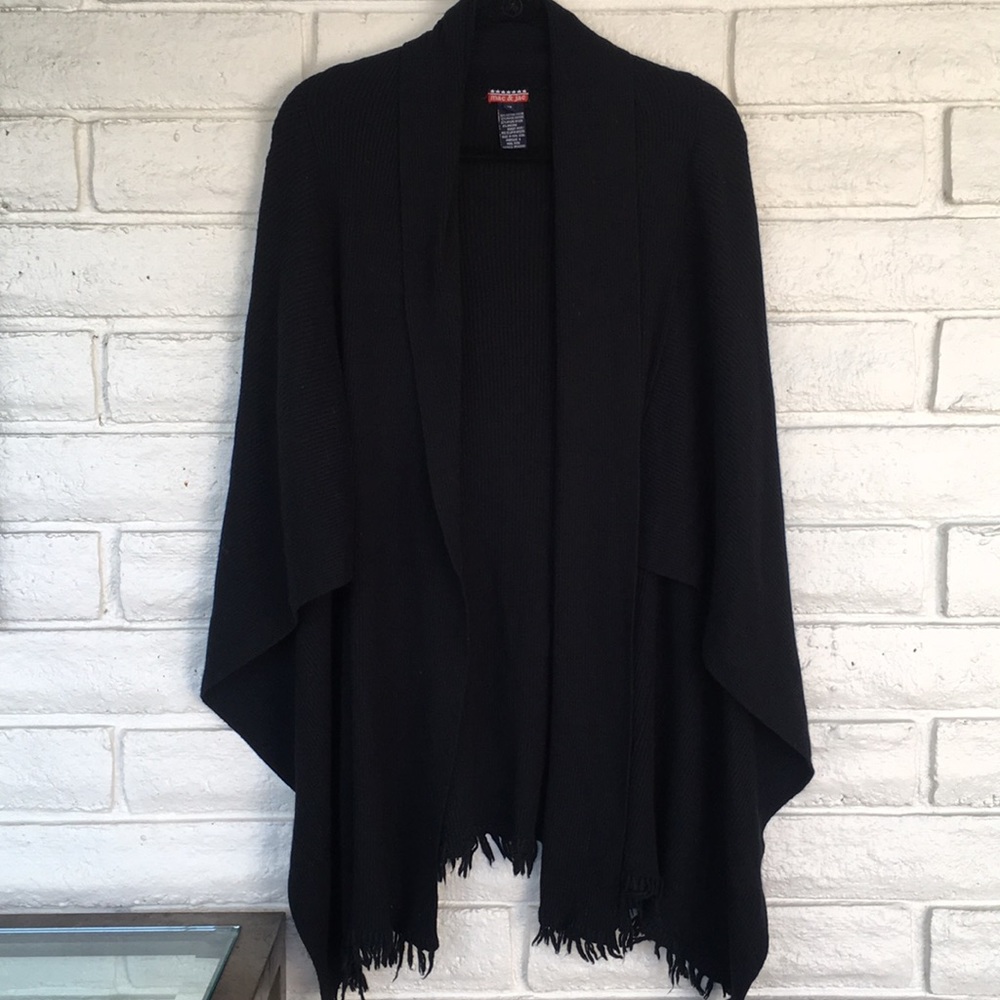 MAC & JAC - Black Fringe Shawl